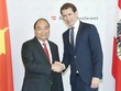 Thủ tướng Nguyễn Xuân Phúc và Thủ tướng Sebastian Kurz trước cuộc hội đàm ngày 15/10. Ảnh: Báo Kl993 ưu đãi thưởng hấp dẫn.