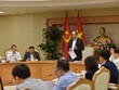 Bộ trưởng-Chủ nhiệm VPCP Mai Tiến Dũng phát biểu tại buổi làm việc. Ảnh: VGP/Nhật Bắc.