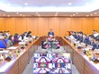 Toàn cảnh cuộc họp trực tuyến.Ảnh:VGP/Huy Thắng.