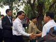 Ông Nguyễn Đức Chung - Chủ tịch UBND TP.Hà Nội trong lần về đối thoại với nhân dân xã Đồng Tâm (huyện Mỹ Đức).