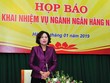 Phó thống đốc Link Vào Nhà Cái KL99 COM Tặng +199k 99Kl99 trực tiếp đá gà Nguyễn Thị Hồng chủ trì cuộc họp báo.