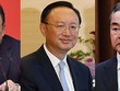 Từ trái qua phải, Tề Ngọc, bí thư đảng ủy của Bộ Ngoại giao; Dương Khiết Trì, trưởng ban Đối ngoại Trung ương và Ngoại trưởng Vương Nghị. Ảnh: Xinhua.