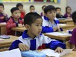 Học sinh tiểu học trong kỳ thi Toán học Kangaroo năm 2018. Ảnh:Dương Tâm.