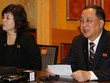 Ngoại trưởng Triều Tiên Ri Yong-ho họp báo lúc nửa đêm. (Ảnh: Reuters).