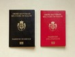 Hai mẫu hộ chiếu chính thức của “Dòng chiến sỹ toàn quyền Malta”.
