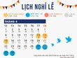 Sau 5 ngày nghỉ dịp 30/4, người dân còn đợt nghỉ dài nào trong năm?