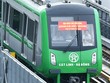 Tàu Cát Linh - Hà Đông chạy thử trên tuyến. Ảnh: Ngọc Thành. 