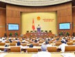 Ngày 12/6, Quốc hội tiến hành phê chuẩn đề nghị bổ nhiệm Thẩm phán Tòa án nhân dân tối cao và thảo luận 2 dự án luật.