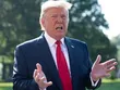 Tổng thống Mỹ Donald Trump trả lời báo chí tại Nhà Trắng hôm nay. Ảnh: AFP.