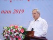 Tổng Cục Trưởng Tổng cục Thống kê Nguyễn Bích Lâm báo cáo thống kê về năng suất lao động của Việt Nam. Ảnh: Danh Lam/TTXVN