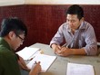 Nguyễn Sỹ Chí tại cơ quan công an.