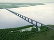 Cây cầu dài 4 km nối miền Tây Trung Quốc với châu Âu. Ảnh: Chính quyền khu vực Samara.