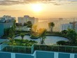 Một góc của khu vườn trên tầng mái.