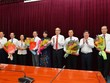 Lãnh đạo Thành ủy, HĐND, UBND TP.HCM chúc mừng 5 Thành ủy viên mới được bổ sung.
