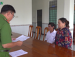 Công bố quyết định khởi tố bà Cao Thị Ánh.