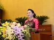 Chủ tịch Quốc hội Nguyễn Thị Kim Ngân phát biểu khai mạc kỳ họp thứ 8 Quốc hội khóa XIV.