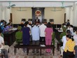 Bị cáo Nguyễn Thanh Hoài và bị cáo Vũ Trọng Lương (hàng trên) và các bị cáo tại phiên tòa. (Ảnh: Nguyễn Quyết Chiến/TTXVN)