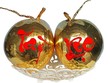Dừa mạ vàng ở xưởng nhà ông Nguyên. Ảnh: NVCC.