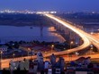 Cầu Vĩnh Tuy bắc qua sông Hồng. (Ảnh: Huy Hùng/TTXVN).
