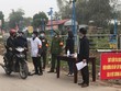 Chốt kiểm soát tại xã Sơn Lôi (Bình Xuyên, Vĩnh Phúc). 