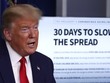"Đây sẽ là hai tuần rất, rất đau đớn", TT Trump thừa nhận trong họp báo ngày 31/3. Ảnh: AP.