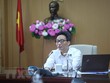 Phó Thủ tướng Vũ Đức Đam, Trưởng Ban chỉ đạo Quốc gia phòng, chống dịch COVID-19 phát biểu chỉ đạo tại cuộc họp. (Ảnh: Danh Lam/TTXVN).