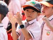 Học sinh lớp 1 tại trường Ngôi sao tham dự lễ khai giảng năm học 2019-2020.