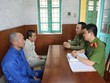 Các đối tượng tại cơ quan công an (ảnh Công an cung cấp).
