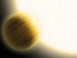 Đồ họa mô tả hành tinh WASP-79b quay quanh ngôi sao lớn gấp nhiều lần Mặt Trời. Ảnh: NASA.
