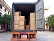 Xe chở khẩu trang bị bắt giữ.