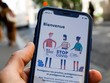 Giao diện ứng dụng StopCovid. (Nguồn: AFP).