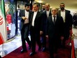 Thủ tướng Syria Imad Khamis (thứ 2 từ phải sang) trong cuộc tiếp đón Phó tổng thống Iran Eshaq Jahangiri (thứ 2 từ trái sang) tại Damascus hồi năm 2019. Ảnh: 
Reuters.