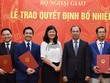 Bộ Ngoại giao bổ nhiệm nhiều nhân sự mới