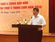 Hội nghị “Sơ kết nhiệm vụ công tác thuế 6 tháng đầu năm và giải pháp thực hiện nhiệm vụ 6 tháng cuối năm,” ngày 8/7. (Ảnh: PV/Vietnam+).