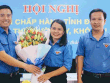Tân Bí thư Tỉnh Đoàn Quảng Trị Trần Thị Thu (đứng giữa).