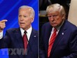 Cựu Tổng thống Mỹ Joe Biden (trái) và Tổng thống Mỹ Donald Trump (phải). (Nguồn: AFP/TTXVN).