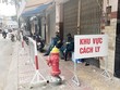 Một chốt kiểm soát dịch bệnh tại quận Tân Phú. (Ảnh: Hứa Chung/TTXVN).