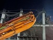 Trần bê tông tại tầng 4 vừa đổ xong bị sập hoàn toàn.