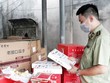 Lực lượng quản lý thị trường Hà Nội kiểm tra các cửa hàng bán bánh trung thu tại quận Hoàn Kiếm. (Ảnh: Đỗ Phương Anh/TTXVN).