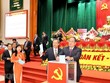 Đại biểu tiến hành bỏ phiếu bầu Bí thư Tỉnh uỷ An Giang nhiệm kỳ 2020-2025. (Ảnh: Thanh Sang/TTXVN).