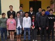 Các đối tượng tại cơ quan điều tra. Ảnh: Biên phòng đồn Ngọc Côn.