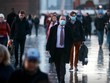 Người dân Anh đi bộ qua cầu London ngày 15-12 trong khi virus SARS-CoV-2 vẫn đang lây lan nhanh chóng. Ảnh: Reuters.