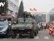Lực lượng cảnh sát vũ trang tuần tra ra quân canh gác, bảo vệ Cảng HKQT Tân Sơn Nhất, và công trình quan trọng khác liên quan đến an ninh quốc gia.