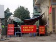 Khu vực chợ Cao Thắng, thành phố Hạ Long đã bị phong tỏa (30/1/2021). (Ảnh: Đức Hiếu/TTXVN).