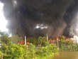 Vụ cháy thiêu rụi xưởng may có diện tích 1.900m2. (Nguồn: CTV/Vietnam+).