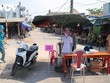 Một khu vực bị phong tỏa để phòng dịch Covid-19 tại huyện Hải Lăng, tỉnh Quảng Trị.