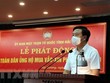 Bí thư Tỉnh ủy Hải Dương Phạm Xuân Thăng phát biểu tại Lễ phát động. (Ảnh: Mạnh Tú/TTXVN).