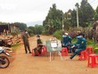 Một khu dân cư ở huyện Ea H'leo (nơi ghi nhận ca mắc Covid - 19 thứ 4) bị phong tỏa.