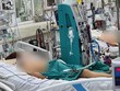 Bệnh nhân Covid-19 nặng được điều trị tại Bệnh viện Bệnh Nhiệt đới Trung ương.