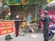 Chốt kiểm soát dịch xã Phượng Mao, huyện Quế Võ.